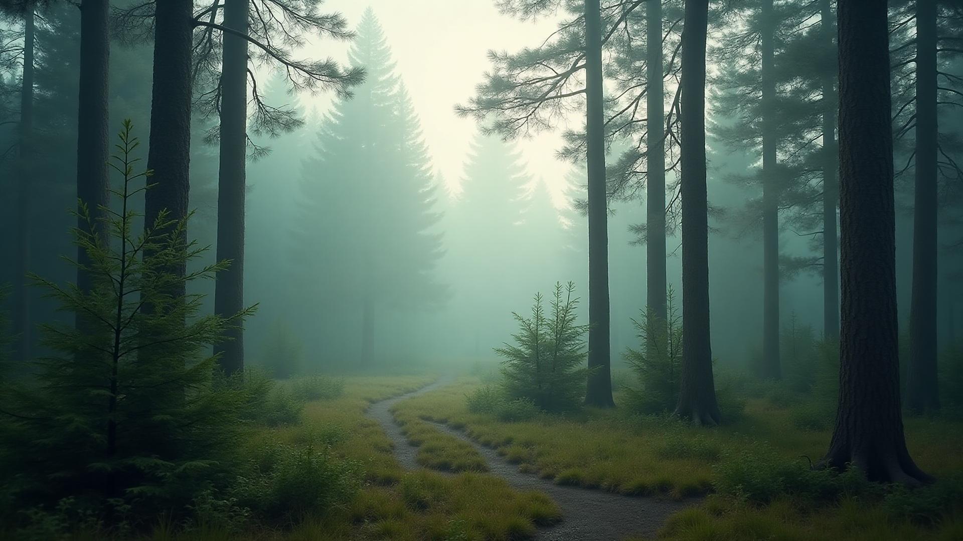 Nordic forest background